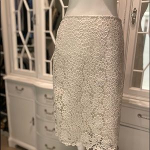 Liz Claiborne white lace skirt size 6